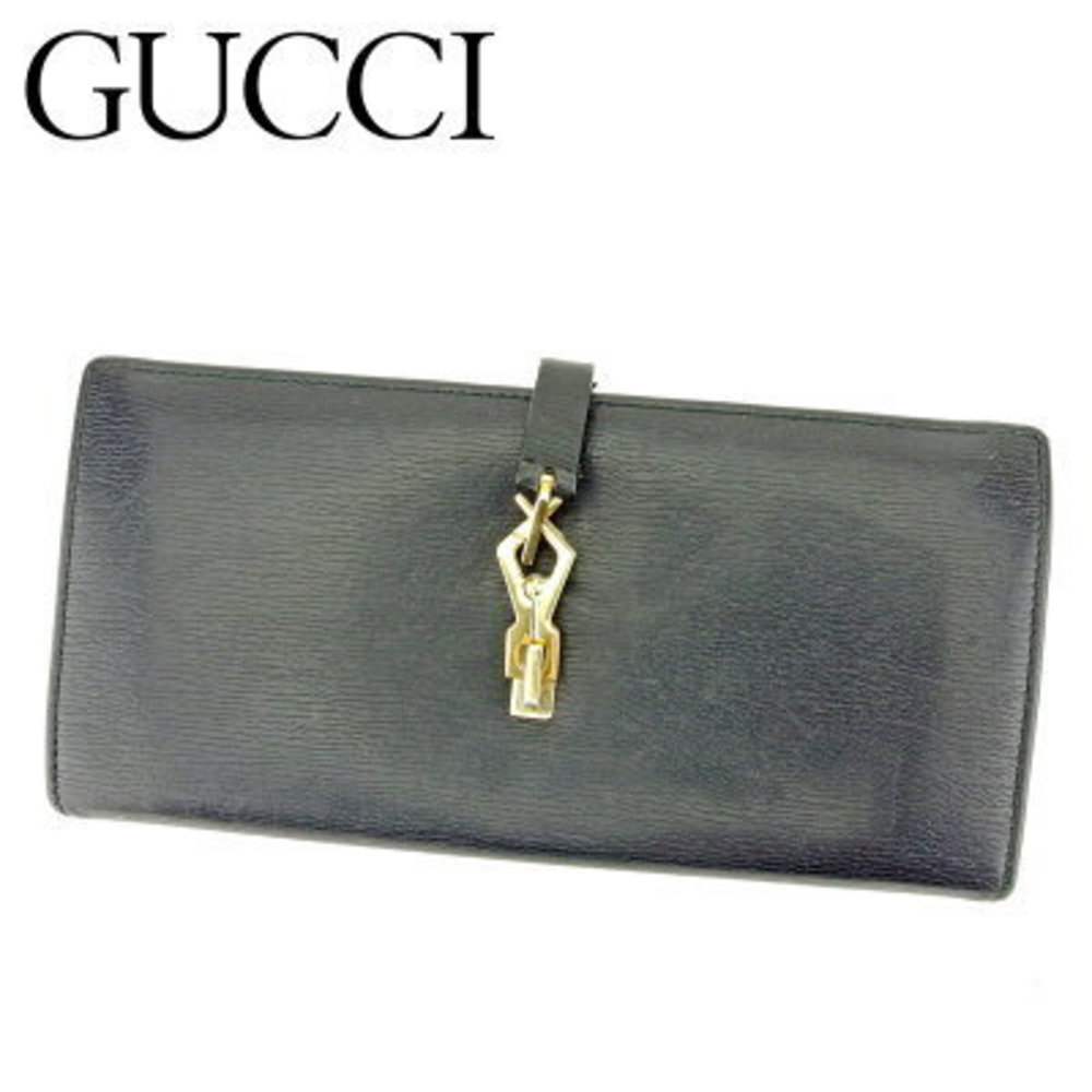 Gucci Kandinsky Long Wallet Black Leather